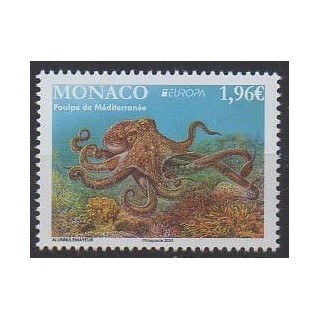 Buy this stamp of Monaco of the year 2024 (Le poulpe).