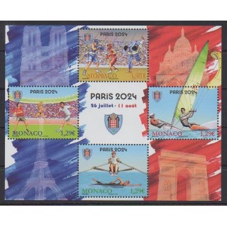 Buy this souvenir sheet  of Monaco of the year 2024 (Nb BF JO Paris 2024).