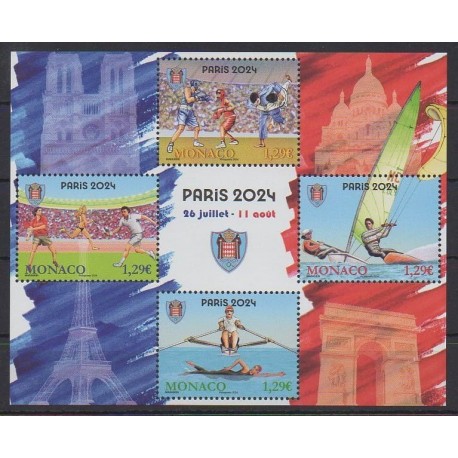 Monaco - Blocks and sheets - 2024 - Nb F3452 - Summer Olympics