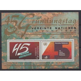 Acheter ce bloc-feuillet des Nations Unies (ONU - Vienne) de l'année 1990 (No BF5).
