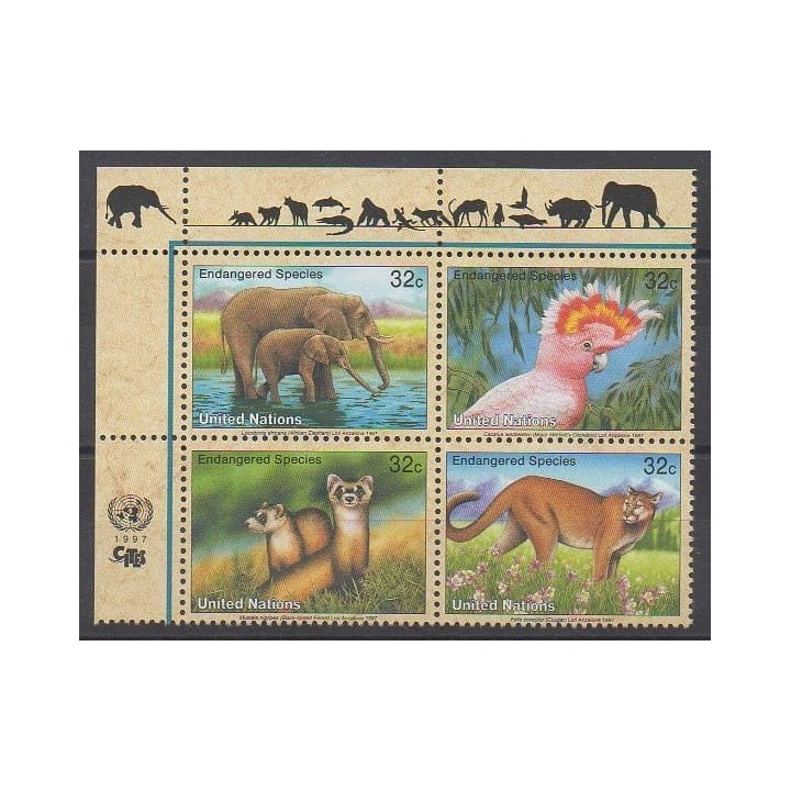 Acheter cette série de timbres des Nations Unies (bureau de New-York) de l'année 1997 (No 720/723).