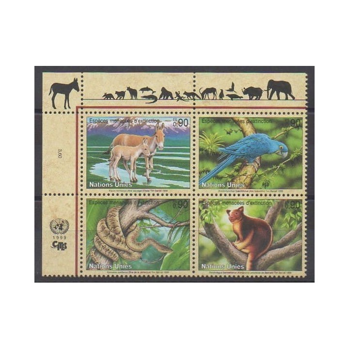 Acheter cette série de timbres des Nations Unies (ONU - Genève)  de l'année 1999 (No 389/392).