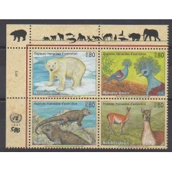 United Nations (UN - Geneva) - 1997 - Nb 325/328 - Endangered species - WWF