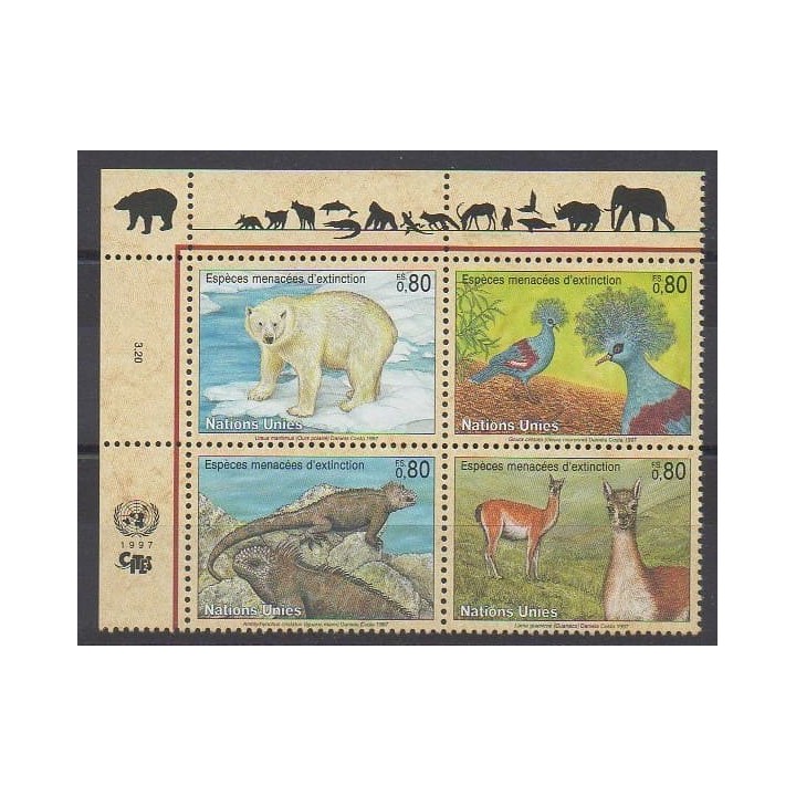 Acheter cette série de timbres des Nations Unies (ONU - Genève)  de l'année 1997 (No 325/328).