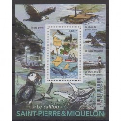 Saint-Pierre and Miquelon - Blocks and sheets - 2024 - Le caillou - Sights