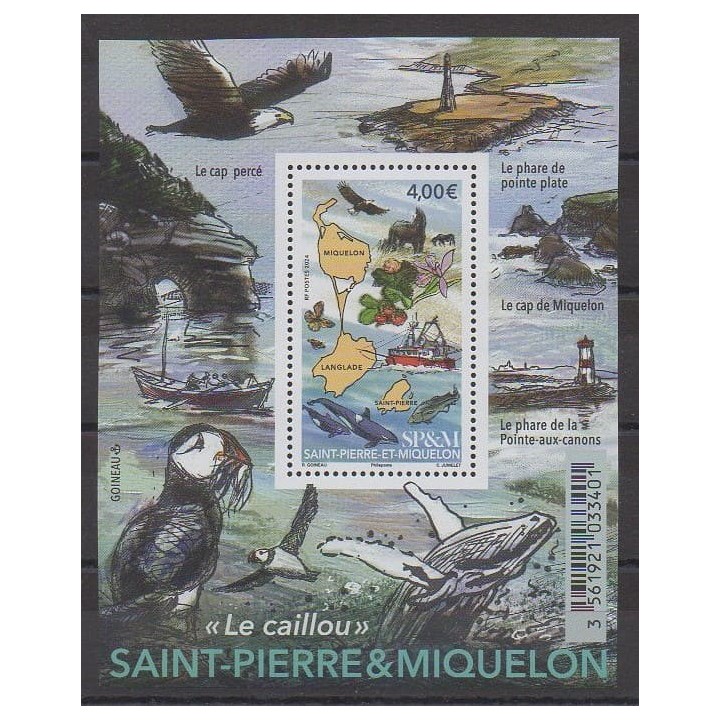 Acheter ce timbre de Saint-Pierre et Miquelon de l'année 2024 (Le caillou).