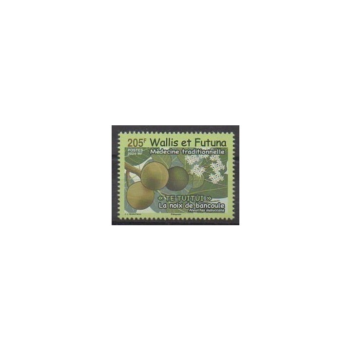 Acheter ce timbre de Wallis et Futuna de l'année 2024 (La noix de bancoule).