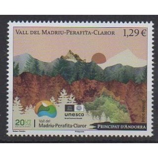 Acheter ce timbre d'Andorre français de l'année 2024 (Vall del Madriu- Perafita-Claror).