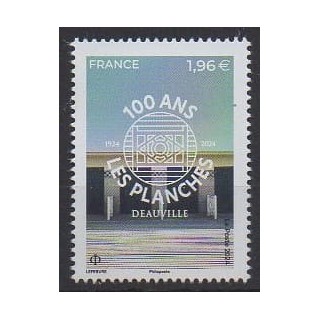 Acheter ce timbre de France de l'année 2024 (Les planches de Deauville).