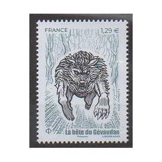 Acheter ce timbre de France de l'année 2024 (La bête du Gévaudan ).