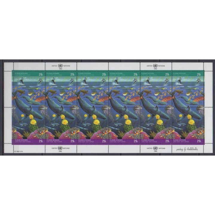Acheter ce feuillet des Nations Unies (bureau de New-York) de l'année 1992 (No F607/608).