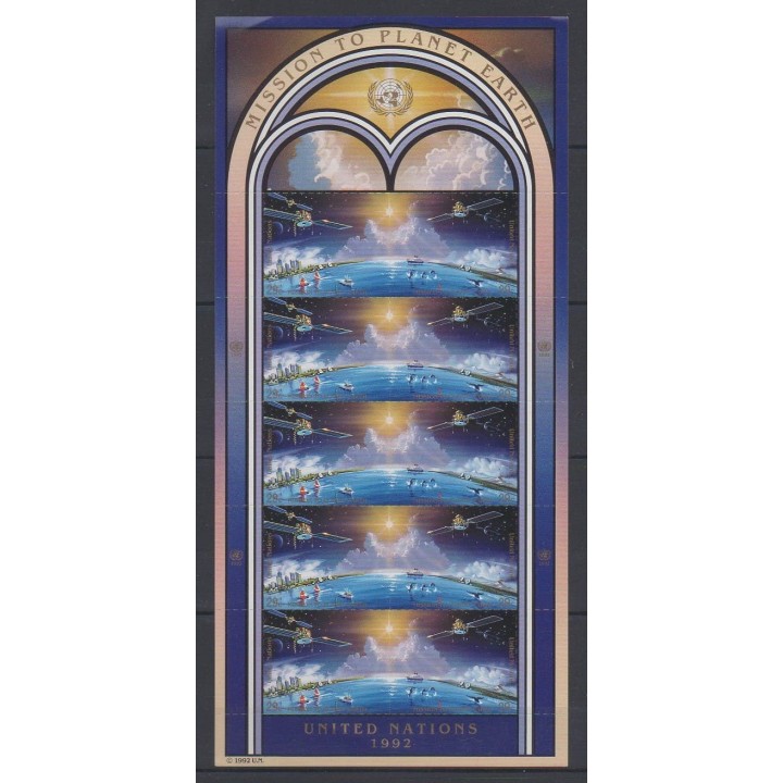 Buy this souvenir sheet  of United Nations (UN - New York) of the year 1992 (Nb F613/614).