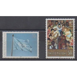 Buy this set of stamps of United Nations (UN - New York) of the year 1991 (Nb 595/596).