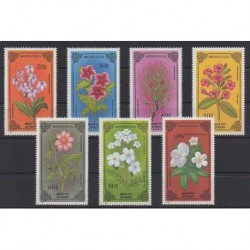 Mongolie - 1986 - No 1400/1406 - Fleurs