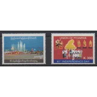 Buy this set of stamps of Burma of the year 2009 (Nb 296/297).