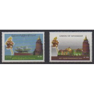 Buy this set of stamps of Burma of the year 2008 (Nb 291/292).