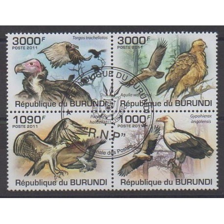 Burundi - 2011 - Nb 1193/1196 - Birds - Used