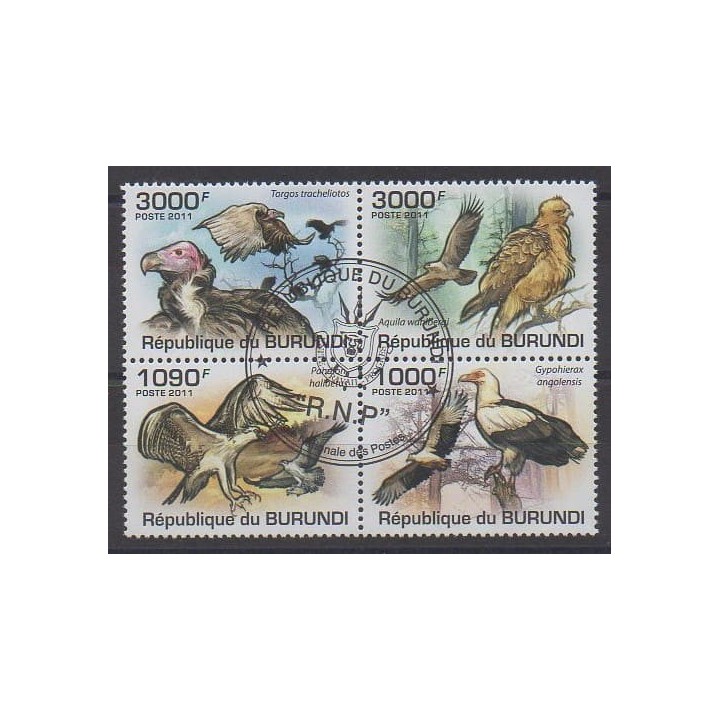 Acheter cette série de timbres du Burundi de l'année 2011 (No 1193/1196). - Oblitéré