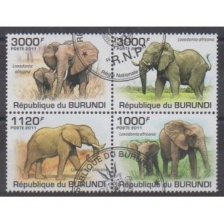 Acheter cette série de timbres du Burundi de l'année 2011 (No 1213/1216). - Oblitéré