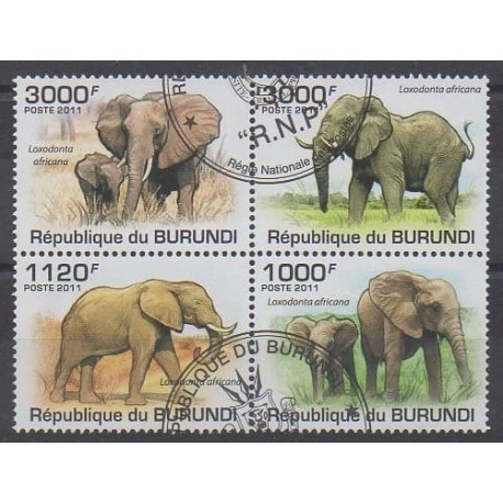 Burundi - 2011 - Nb 1213/1216 - Mamals - Used