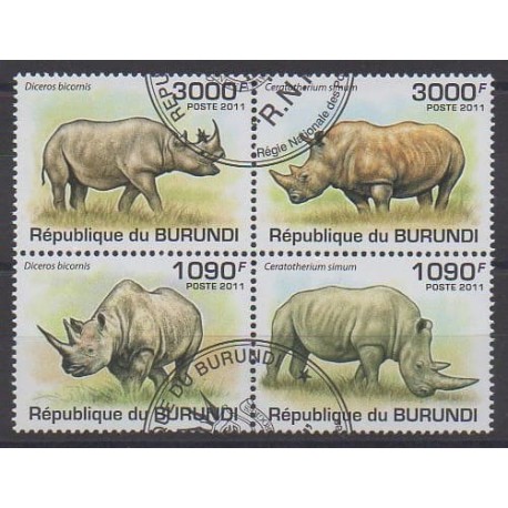 Burundi - 2011 - Nb 1201/1204 - Mamals - Used