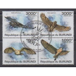 Burundi - 2011 - Nb 1221/1224 - Birds - Used