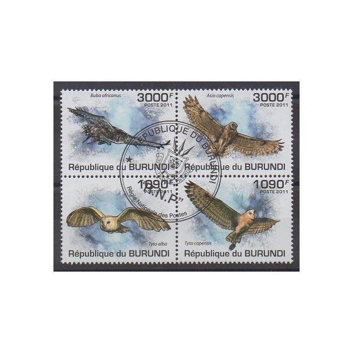 Buy this set of stamps of Burundi of the year 2011 (Nb 1221/1224). - Used