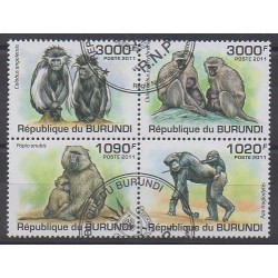 Burundi - 2011 - Nb 1245/1248 - Mamals - Used