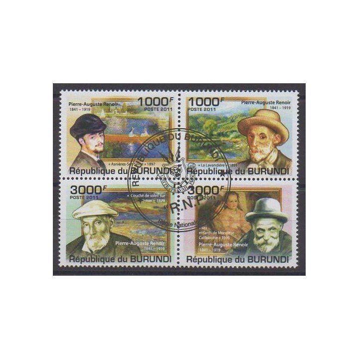 Acheter cette série de timbres du Burundi de l'année 2011 (No 1321/1324). - Oblitéré