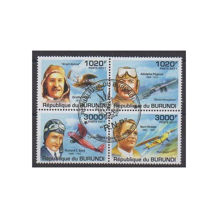 Acheter cette série de timbres du Burundi de l'année 2011 (No 1265/1268). - Oblitéré