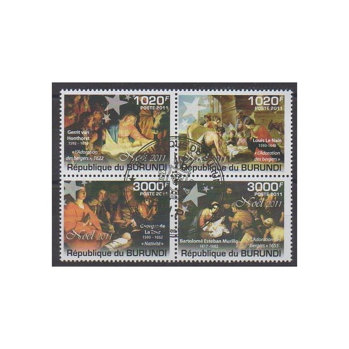 Buy this set of stamps of Burundi of the year 2011 (Nb 1301/1304). - Used