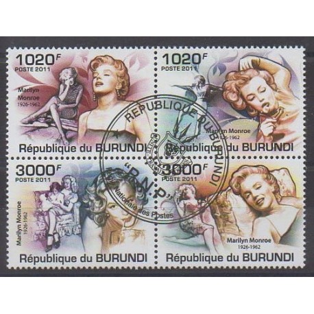 Burundi - 2011 - Nb 1293/1296 - Cinema - Used