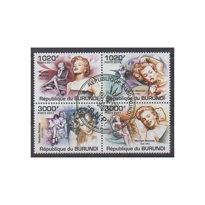 Buy this set of stamps of Burundi of the year 2011 (Nb 1293/1296). - Used
