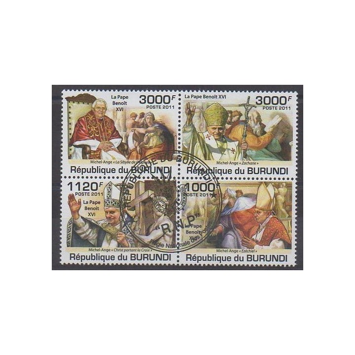 Acheter cette série de timbres du Burundi de l'année 2011 (No 1305/1308). - Oblitéré