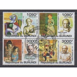 Burundi - 2011 - Nb 1309/1312 - Paintings - Used