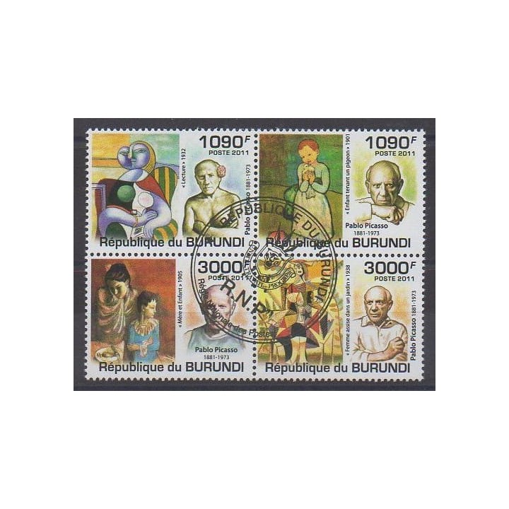 Acheter cette série de timbres du Burundi de l'année 2011 (No 1309/1312). - Oblitéré