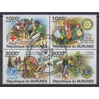 Acheter cette série de timbres du Burundi de l'année 2011 (No 1289/1292). - Oblitéré