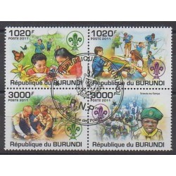 Burundi - 2011 - Nb 1325/1328 - Scouts - Used