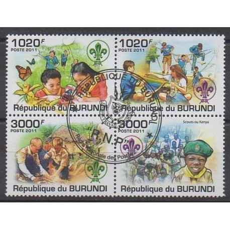 Burundi - 2011 - Nb 1325/1328 - Scouts - Used