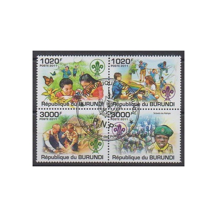 Acheter cette série de timbres du Burundi de l'année 2011 (No 1325/1328). - Oblitéré