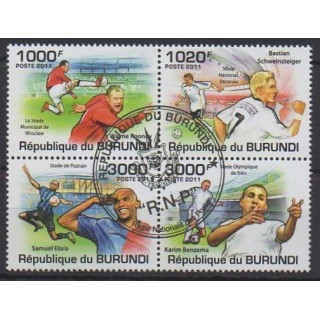 Acheter cette série de timbres du Burundi de l'année 2011 (No 1285/1288). - Oblitéré