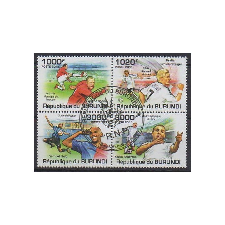 Buy this set of stamps of Burundi of the year 2011 (Nb 1285/1288). - Used