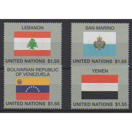 United Nations (UN - New York) - 2024 - Nb 1846/1849 - Flags