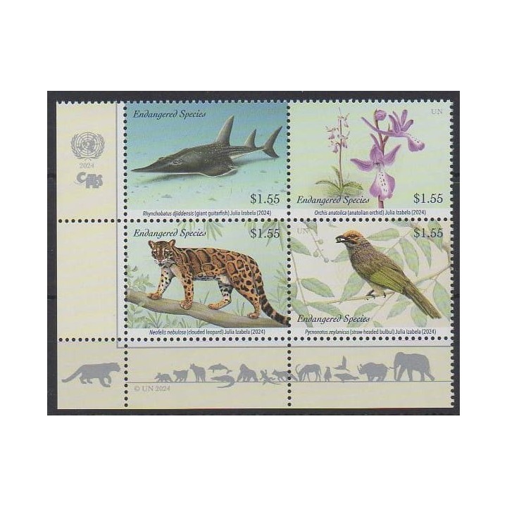 Acheter cette série de timbres des Nations Unies (bureau de New-York) de l'année 2024 (No 1850/1853).