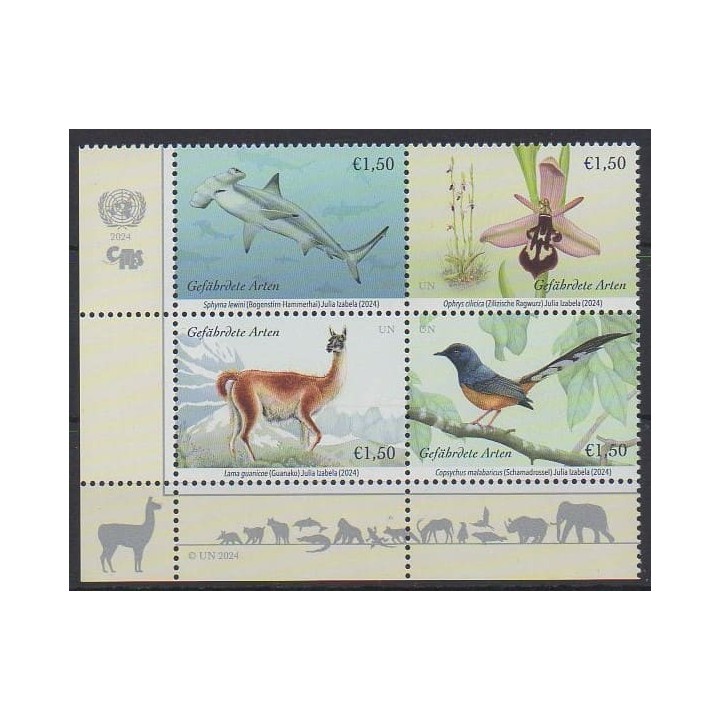 Buy this set of stamps of United Nations (UN - Vienna) of the year 2024 (Nb 1186/1189).