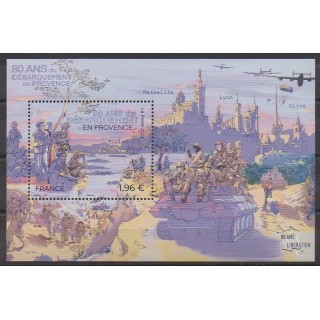 Acheter ce bloc-feuillet de France de l'année 2024 (No BF 80 ans du débarquement en Provence).