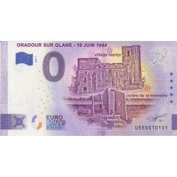 Euro banknote memory - 87 - Oradour sur Glane - 10 Juin 1944 - 2023-5 - Nb 10101