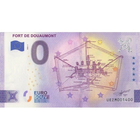 Euro banknote memory - 55 - Fort de Douaumont - 2022-1 - Nb 1400