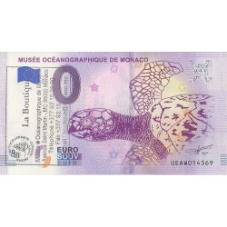 Euro banknote memory - MC - Musée océanographique de Monaco - Avec Tampon - 2018-3