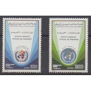 Buy this set of stamps of Libya of the year 1991 (Nb 1806/1807).